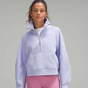 LULULEMON Scuba Oversized Funnel Neck Half Zip Lilac Purple Sz M/L {3X25}